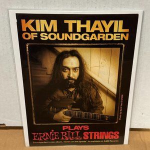 Kim Thayil of Soundgarden - Ernie Ball - 1996 Print Advertisement